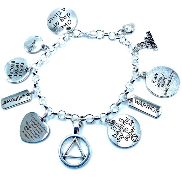 Sobriety Charm Bracelet - Picture 1 of 8